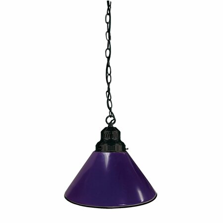 HOLLAND BAR STOOL CO Purple Pendant Light, Black Fixture BL1BKPurp